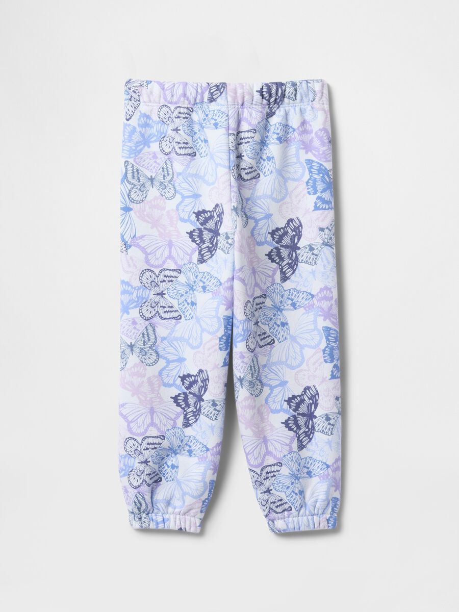 Pantaloni jogger con stampa farfalle Bimba_1