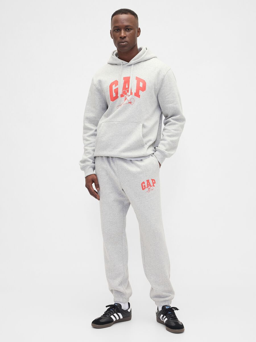 Grey Hoodie Sweatshirt Man_2