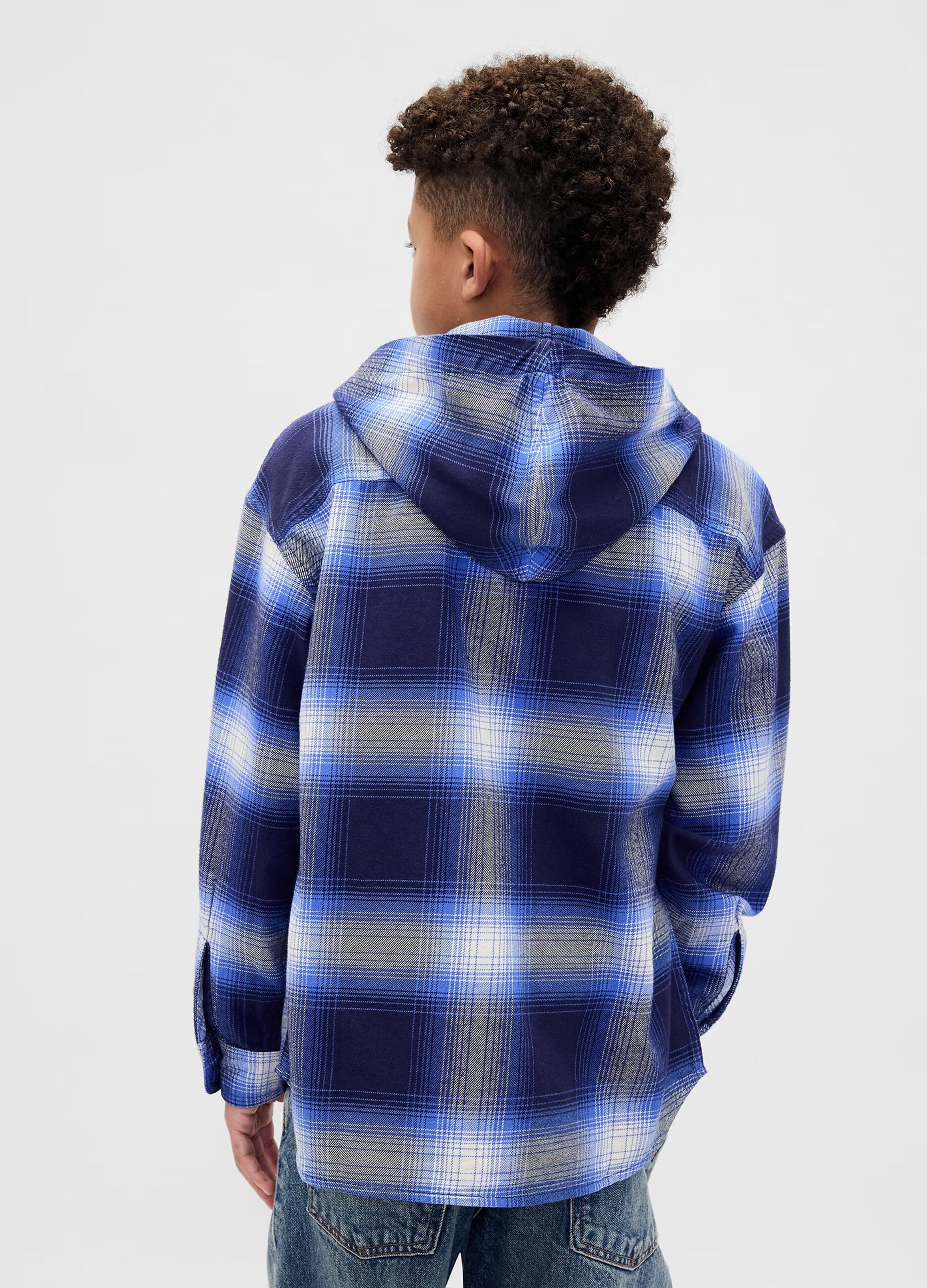 Camicia in cotone con cappuccio