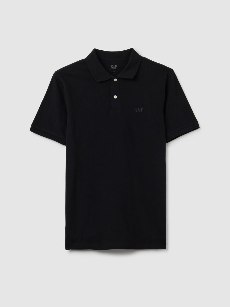 Pique polo shirt with embroidered logo Man_1