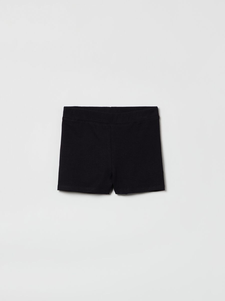 Solid colour shorts in organic cotton Toddler Girl_0