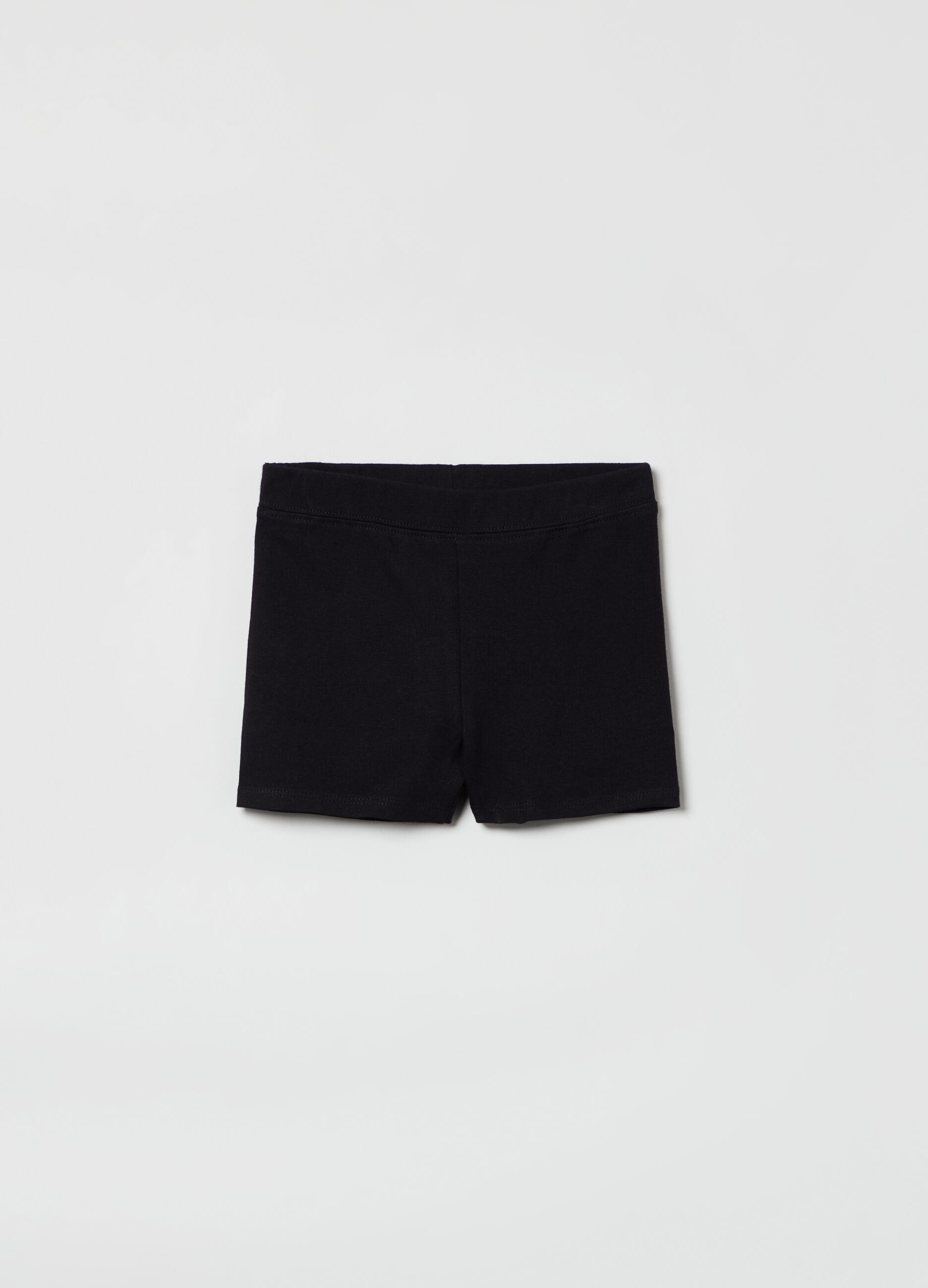 Shorts in cotone bio tinta unita