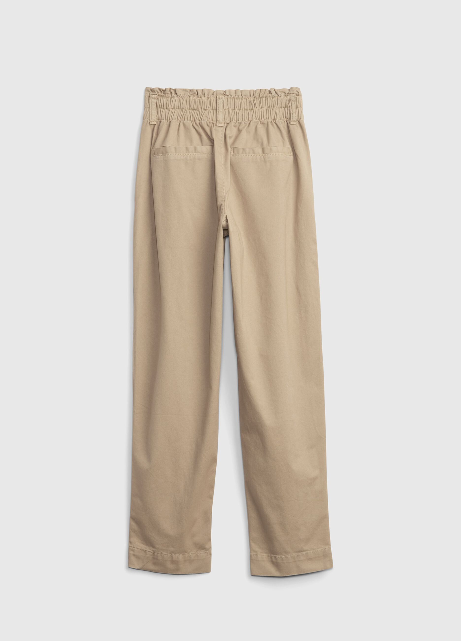 Slouchy-fit trousers with gathered waist