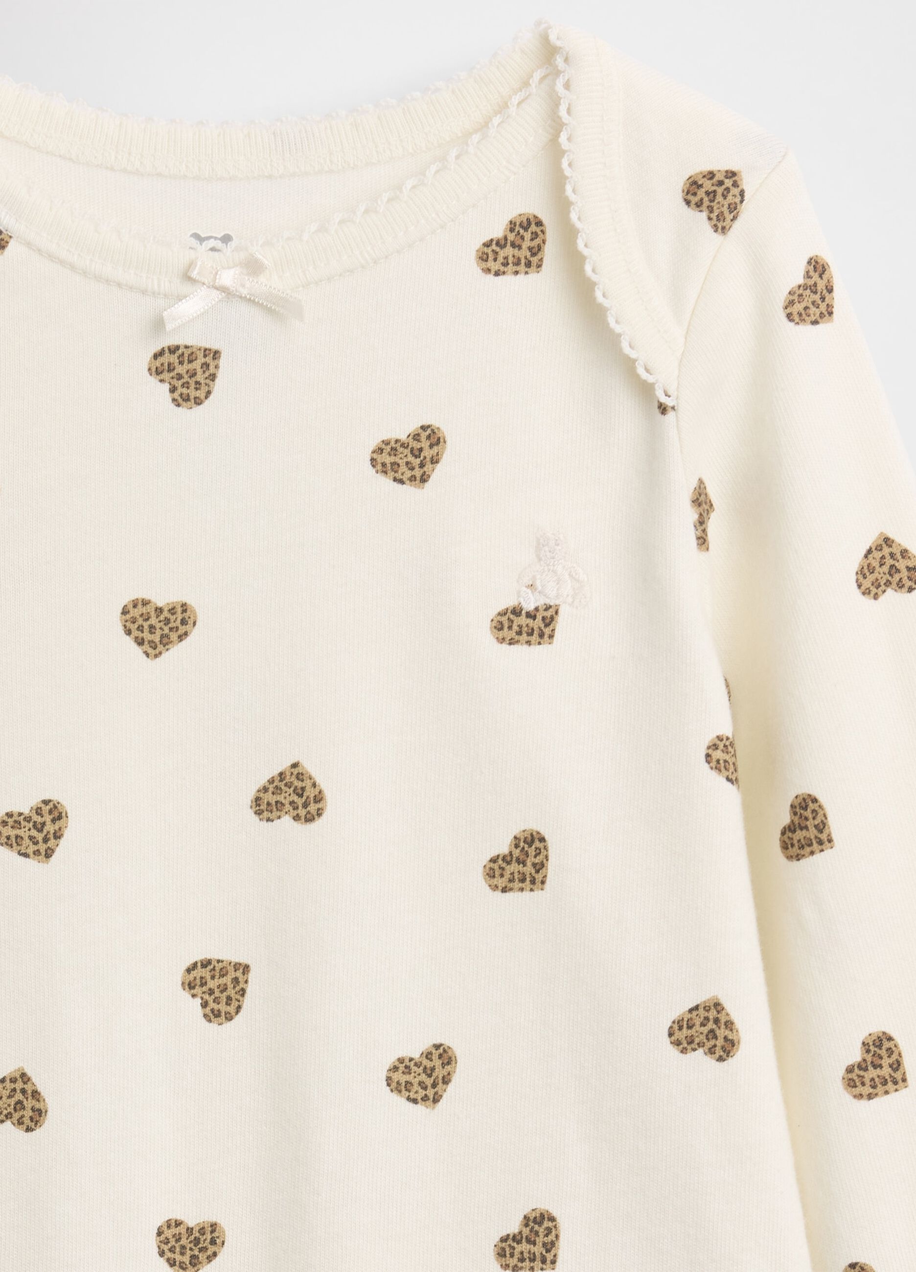 Body bianco in cotone per neonati