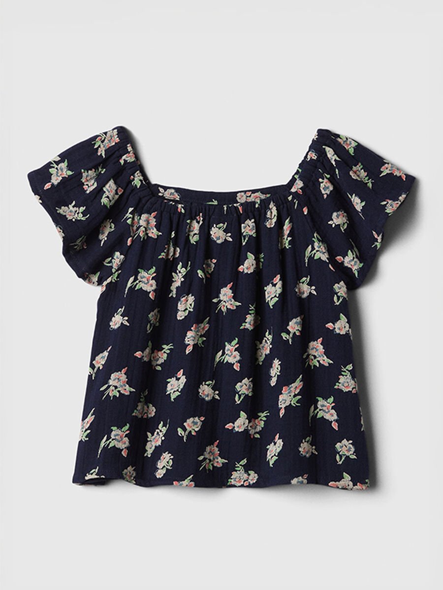 Blusa floreale con spalle arricciate Baby Girl_0