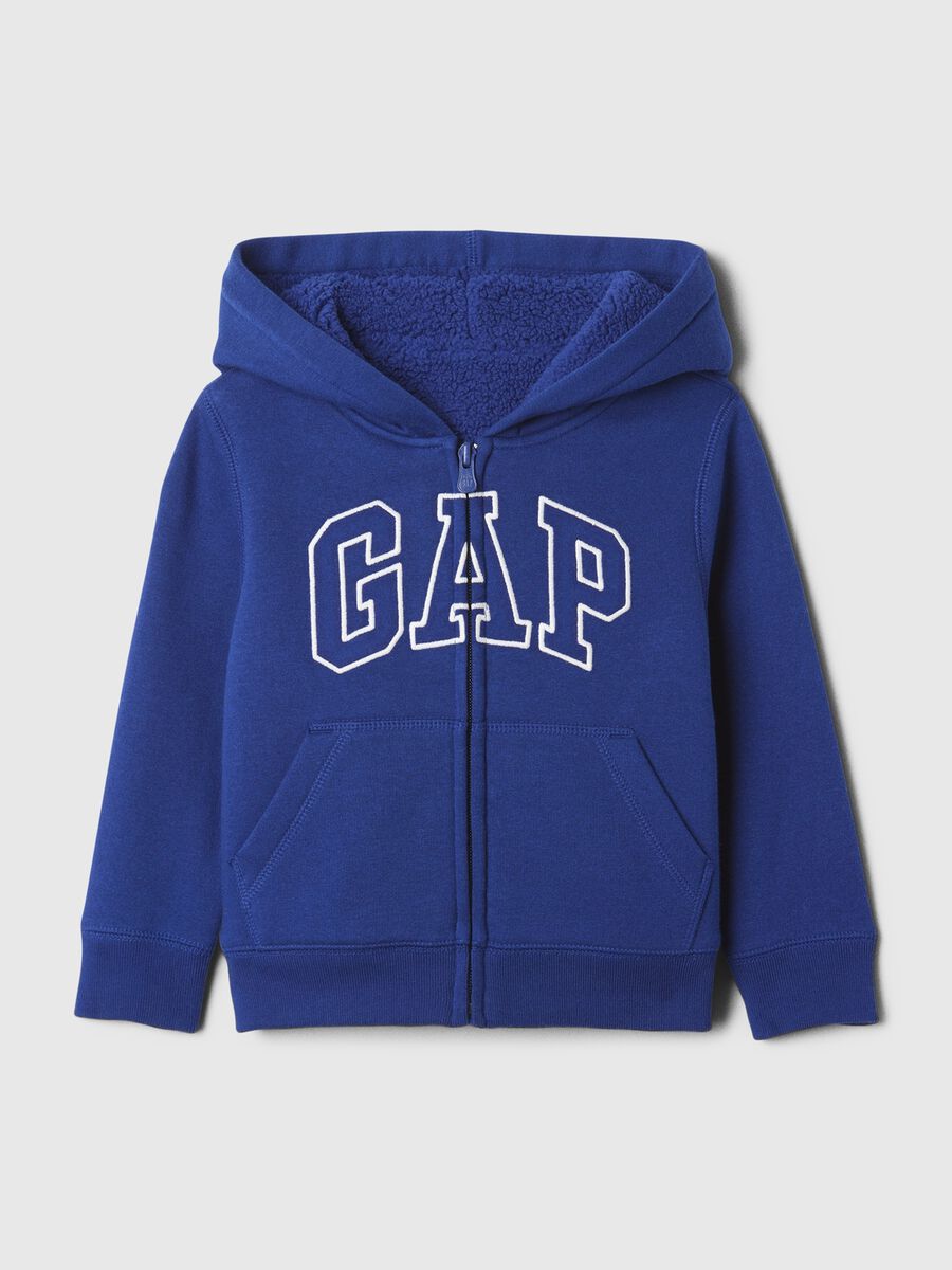 Full-zip con cappuccio interno in sherpa Bimbo_0
