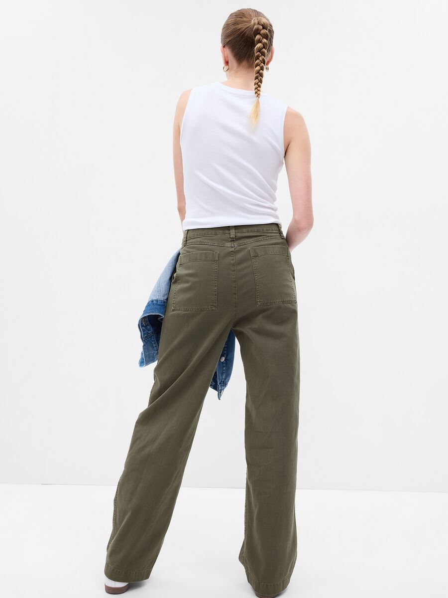 Loose-fit mid-rise trousers Woman_2