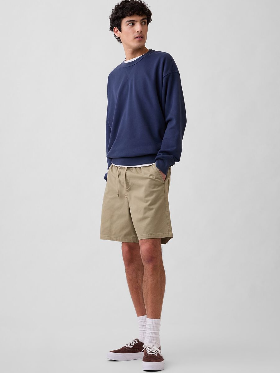Stretch cotton shorts Man_0