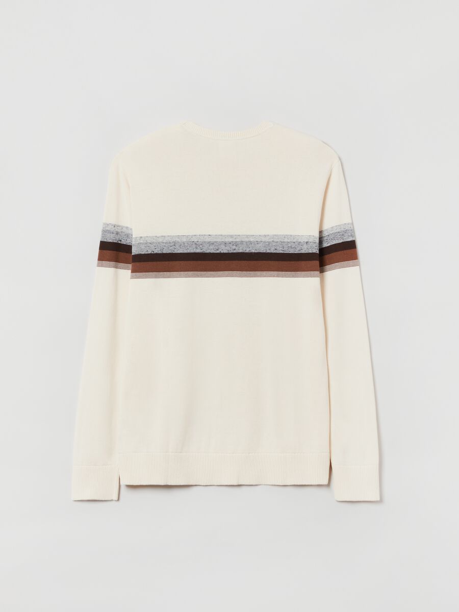 Maglia in cotone con motivo a righe Uomo_1