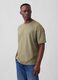 T-shirt a maniche corte in cotone con logo GAP_0