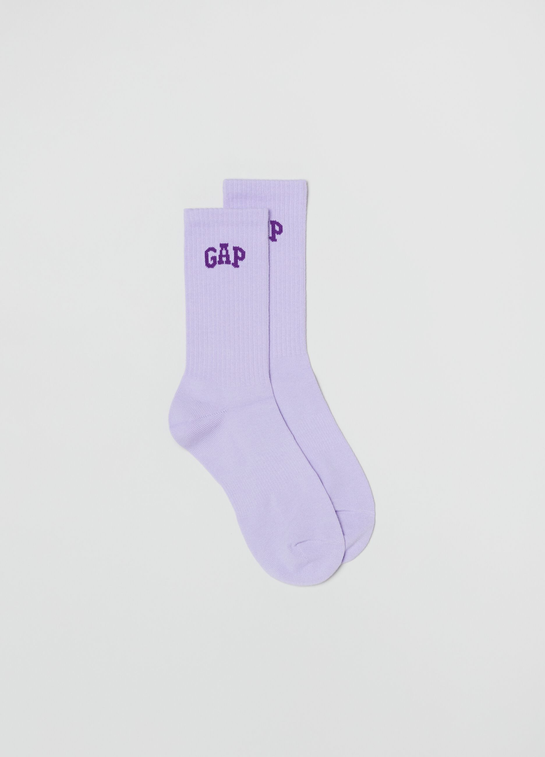 Ribbed socks with logo_0