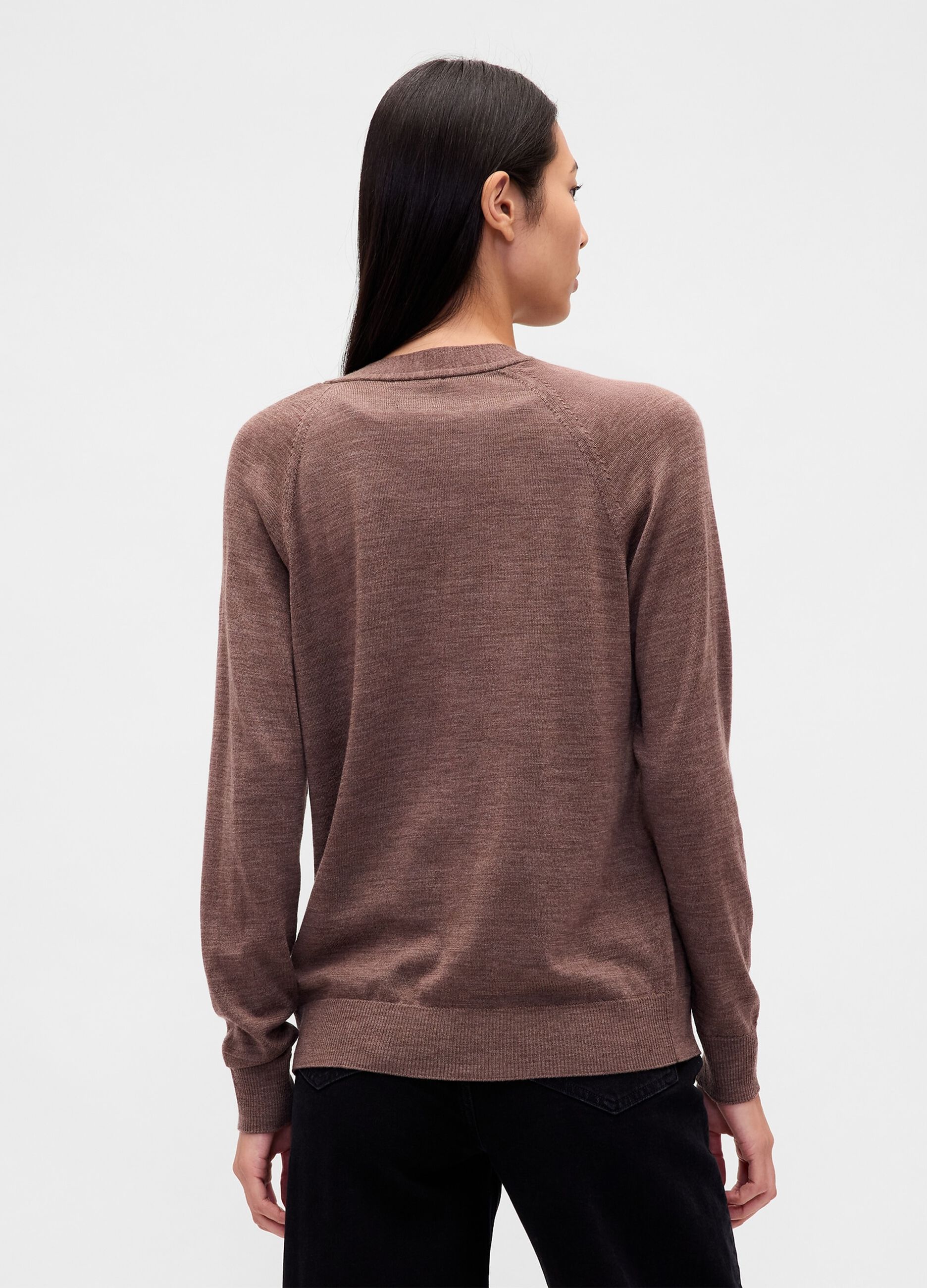 Brown wool cardigan_1