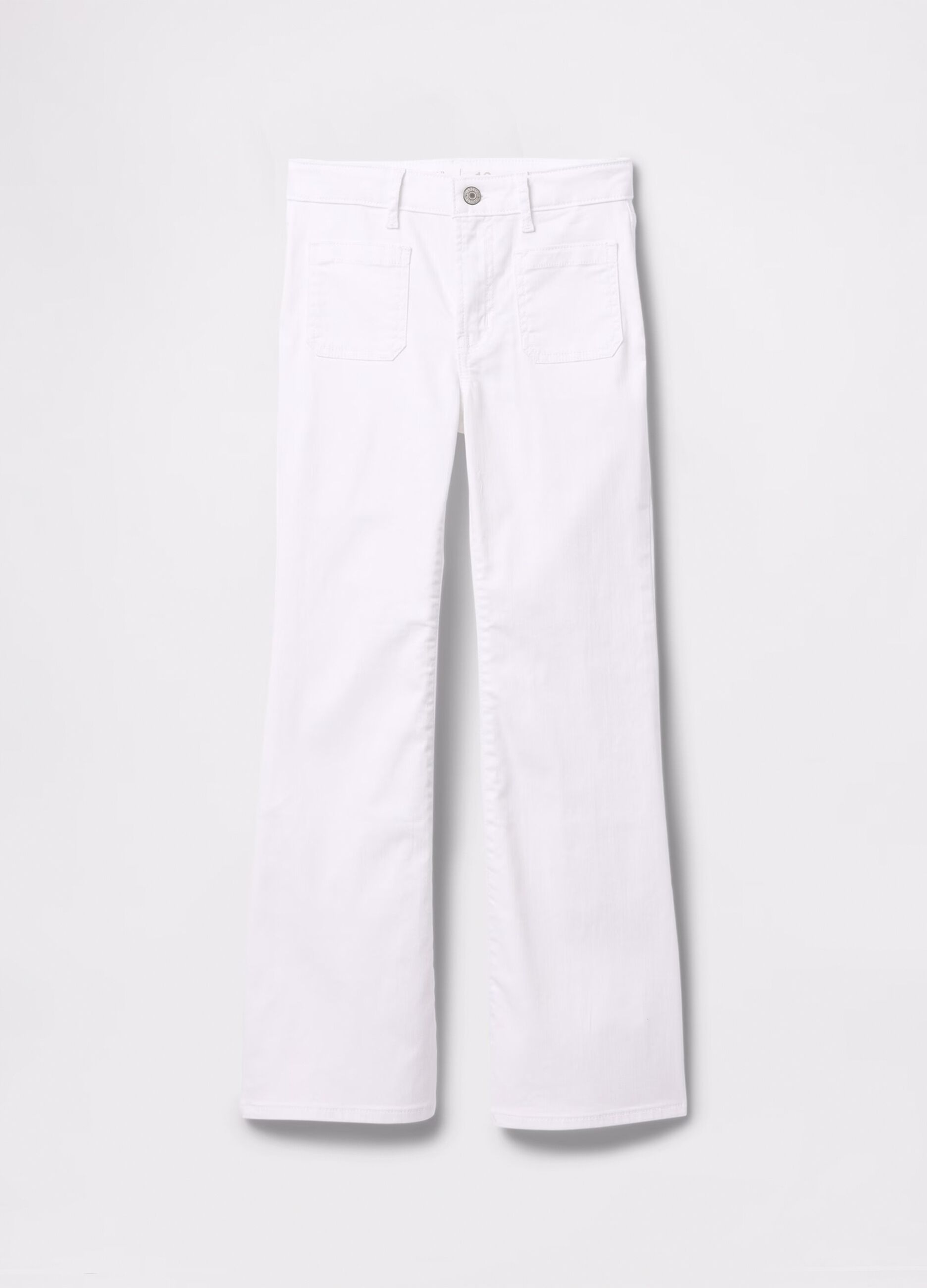 Jeans bianchi a zampa_4