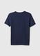 T-shirt in cotone stampa globo terrestre e logo_1