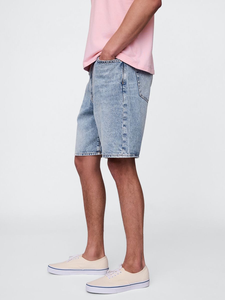 Bermuda in denim azzurro Man_3