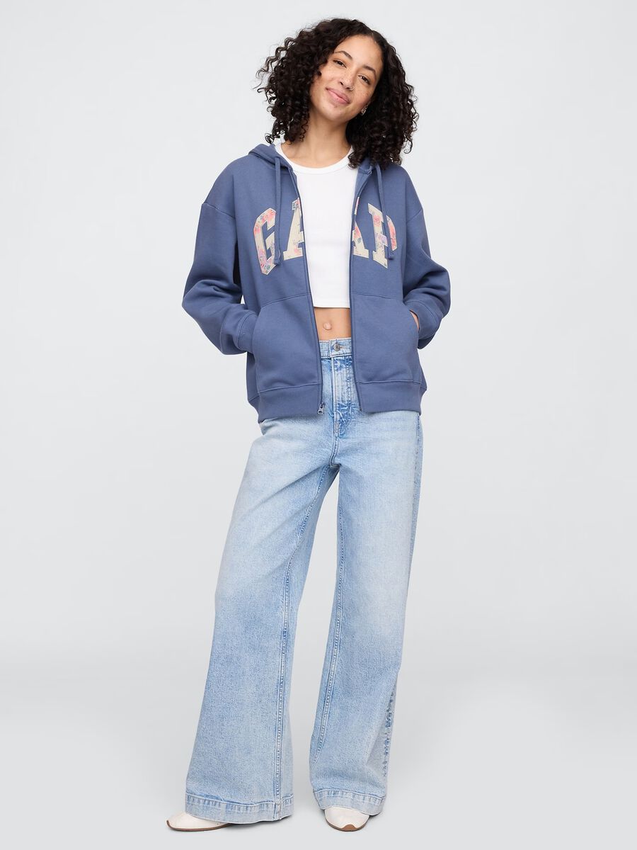 Felpa con cappuccio e full-zip Donna_2