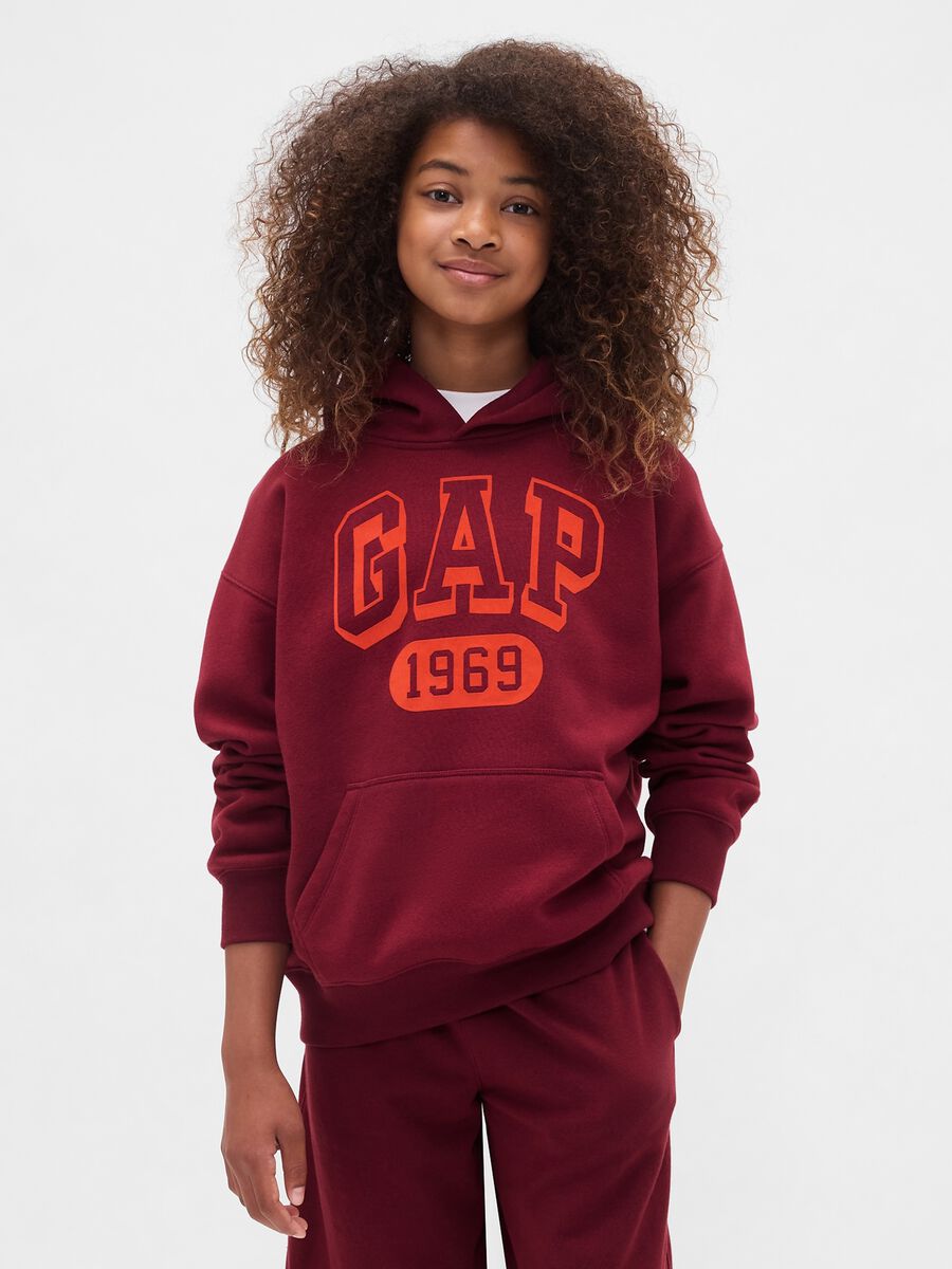 Felpa rossa con cappuccio per bambino Bambino_4