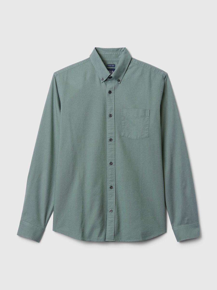 Camicia regular fit in cotone oxford Uomo_3