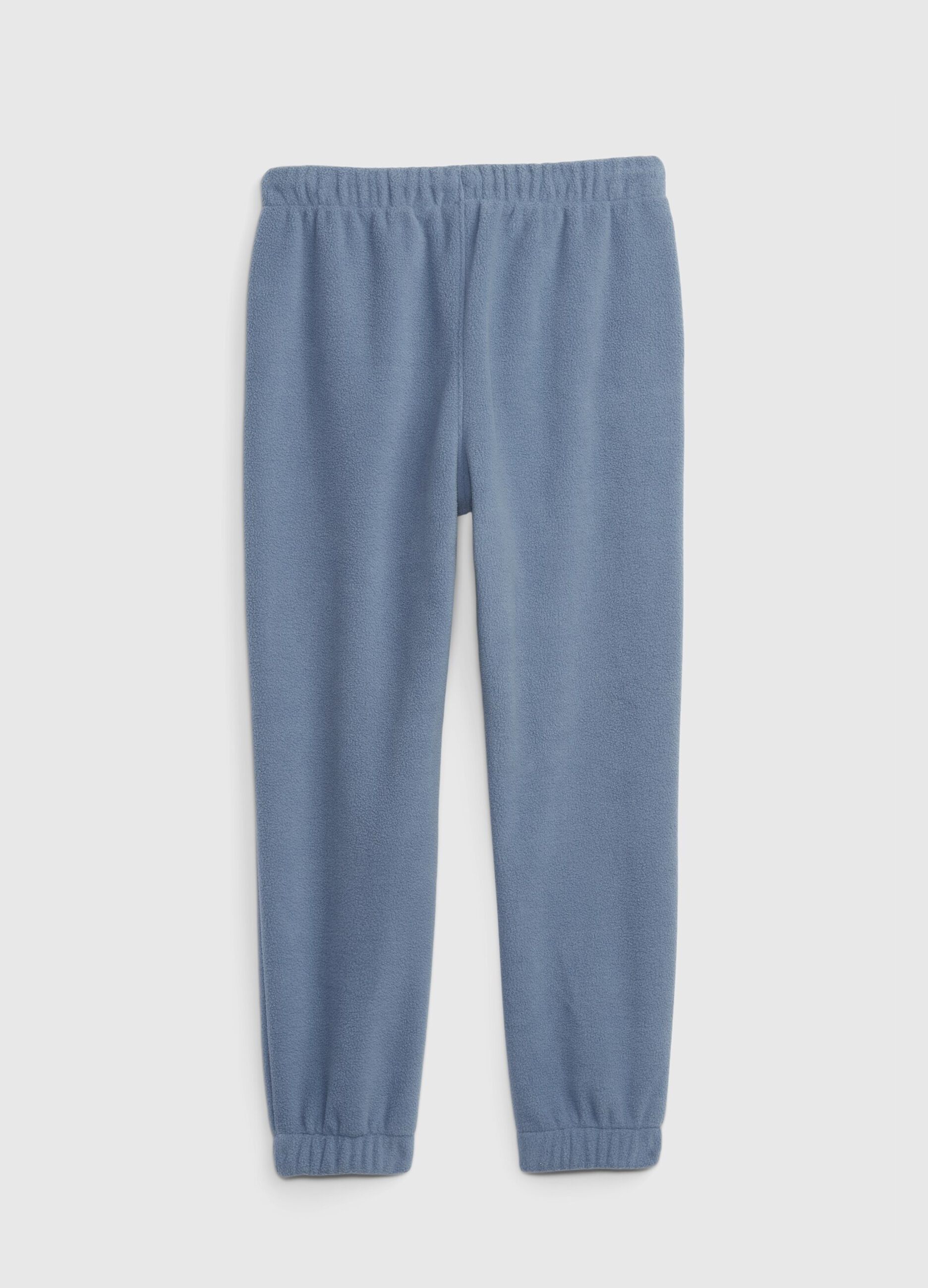 Fleece joggers with drawstring_1