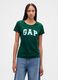 T-shirt verde a maniche corte in cotone_0