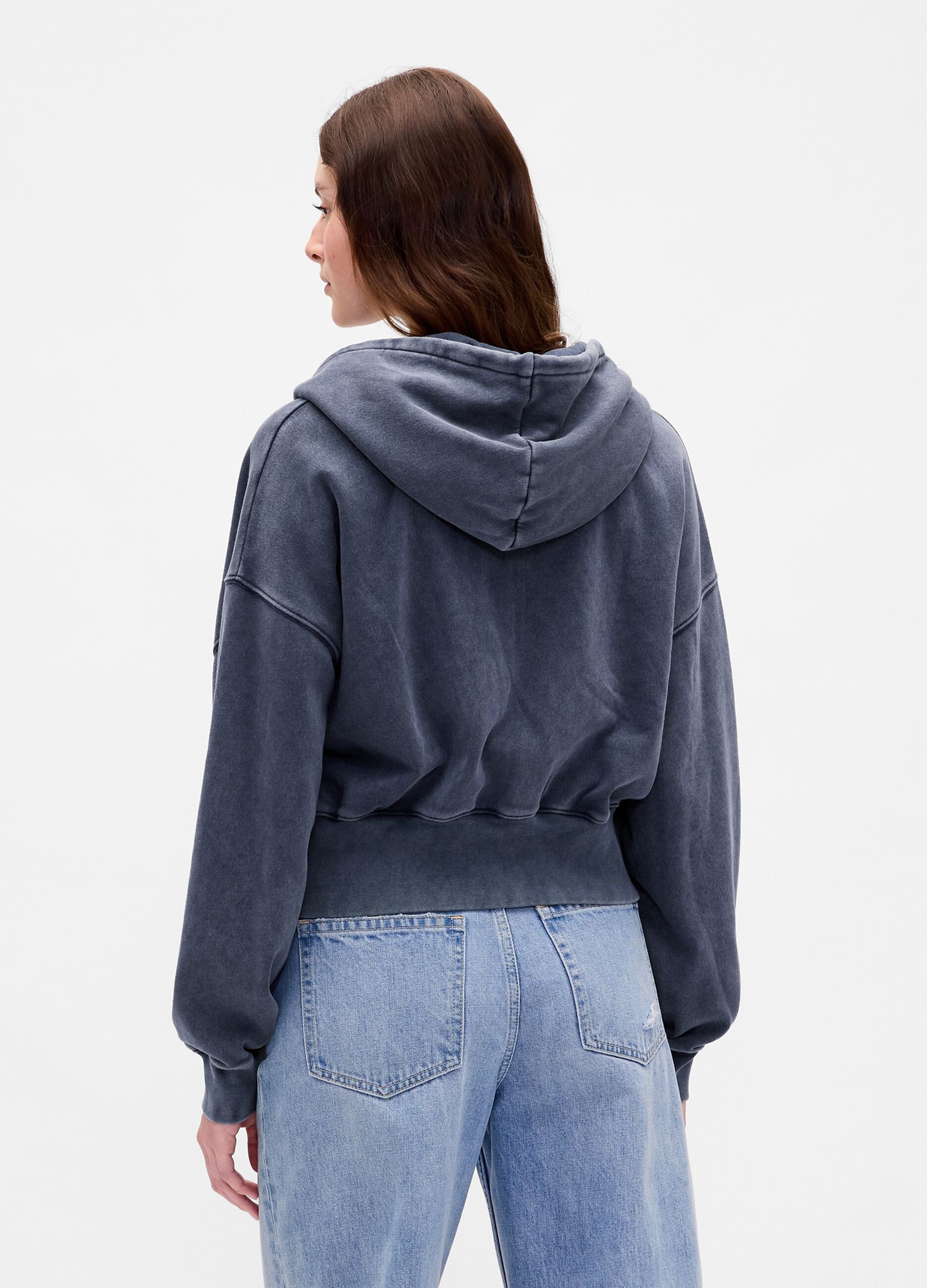 Grey hoodie with zip