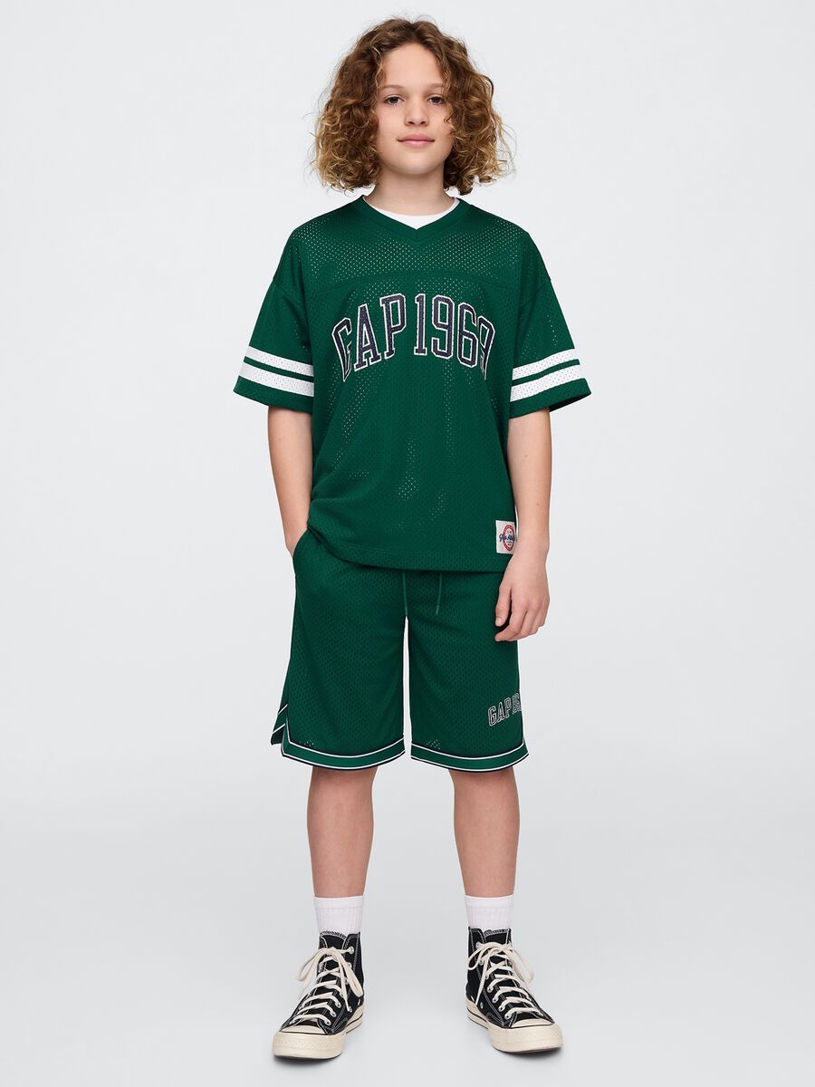 Maglia sportiva verde con logo GAP 1969 Boy_1