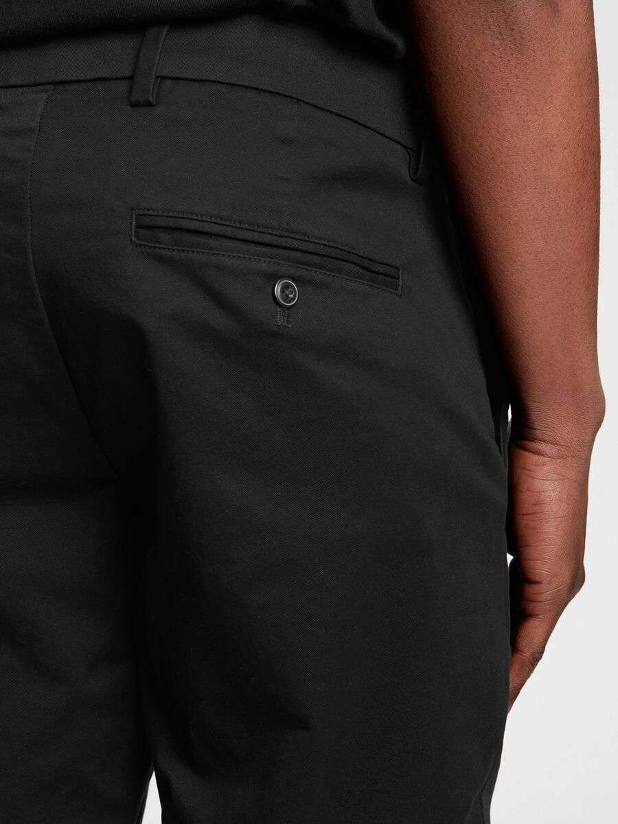 Slim fit, stretch cotton trousers Man_1