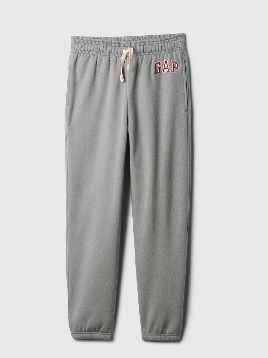 Joggers in felpa con ricamo logo Bambino_0