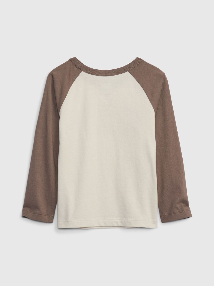 T-shirt con maniche raglan e logo Bimbo_1