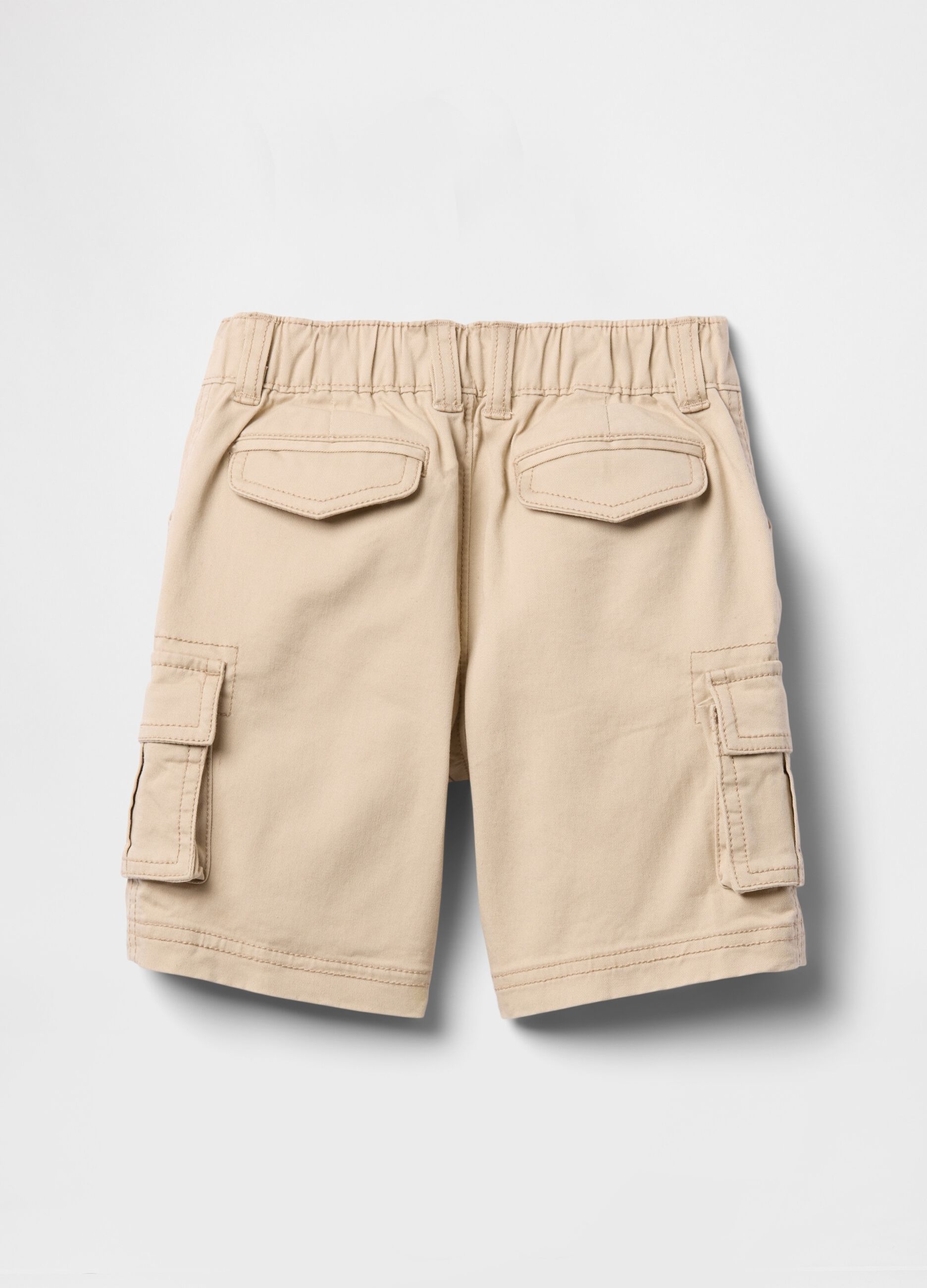 Bermuda cargo beige per bambini_2