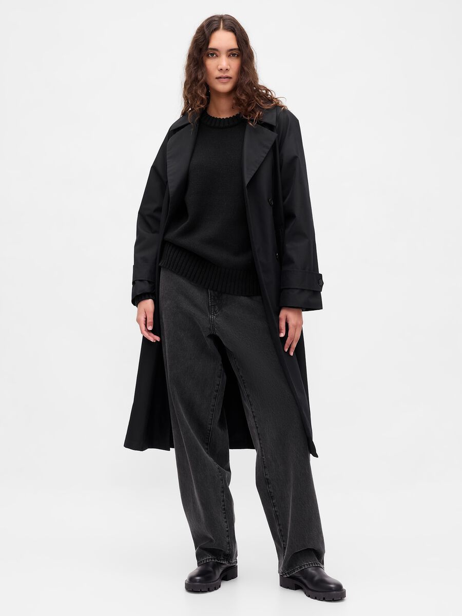 Maglione nero in cotone  Donna_0