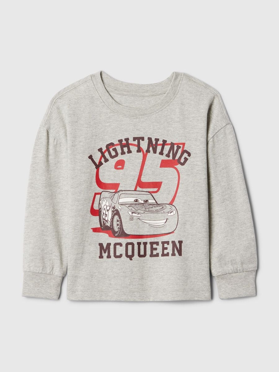 T-shirt in cotone con stampa Saetta McQueen Bimbo_0