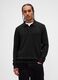 Black sweater in wool and polyamide blend_1