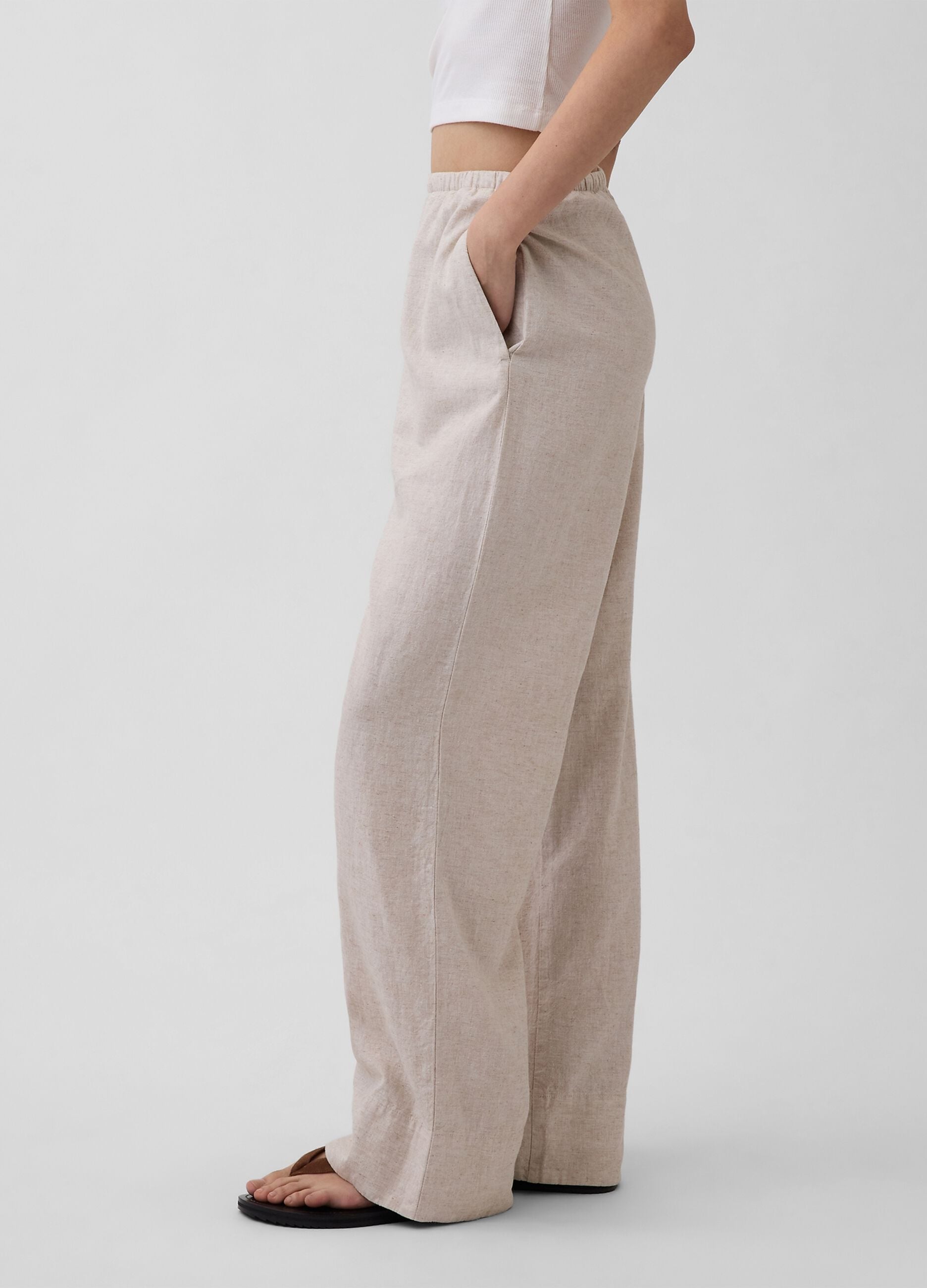 Pantaloni in misto lino