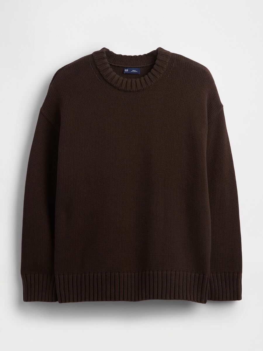 Brown Cotton Sweater Woman_2
