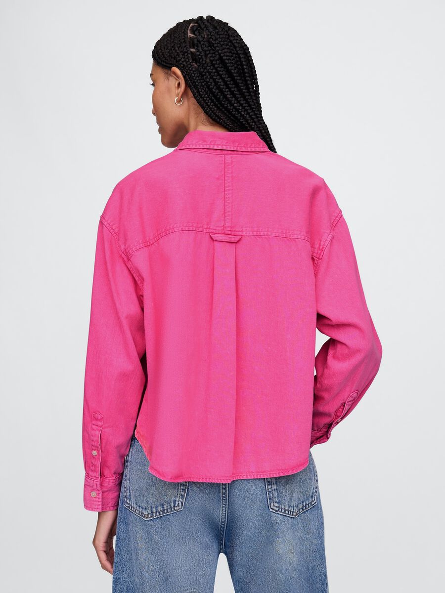 Camicia oversize rosa Donna_1