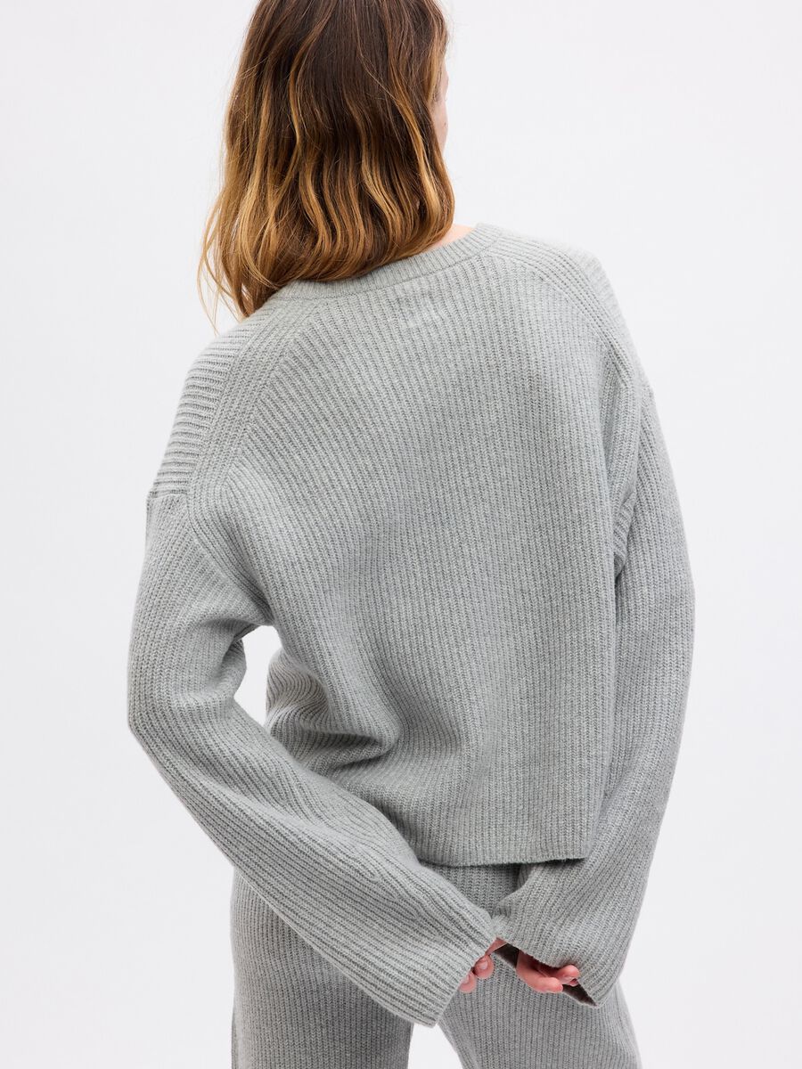 Oversize ribbed pullover Woman_1