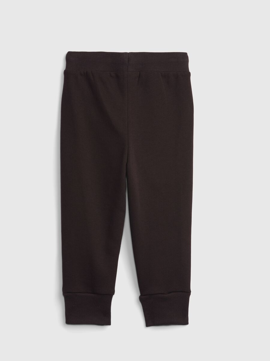 Fleece joggers with logo embroidery Toddler Boy_1