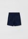 Stretch cotton shorts with drawstring_1