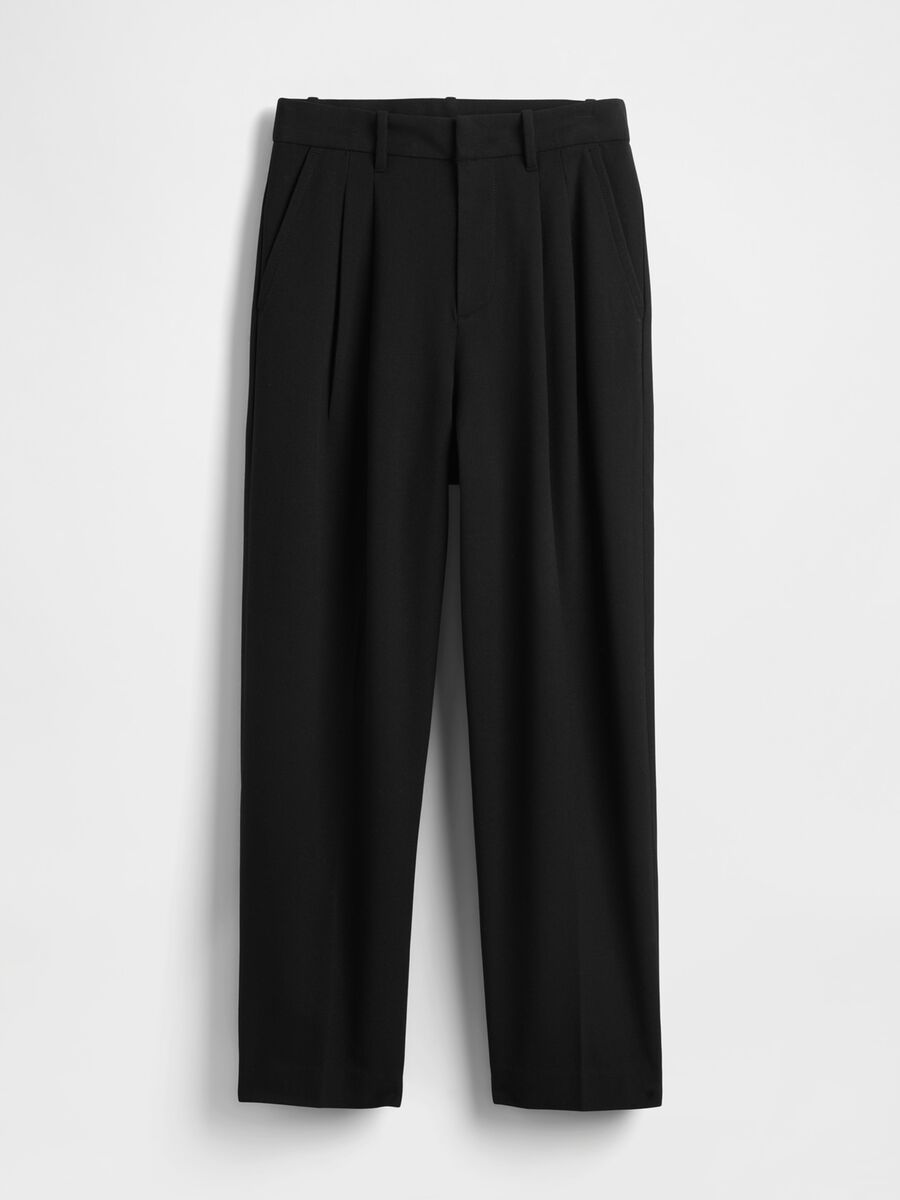 Pantaloni neri elasticizzati Donna_6