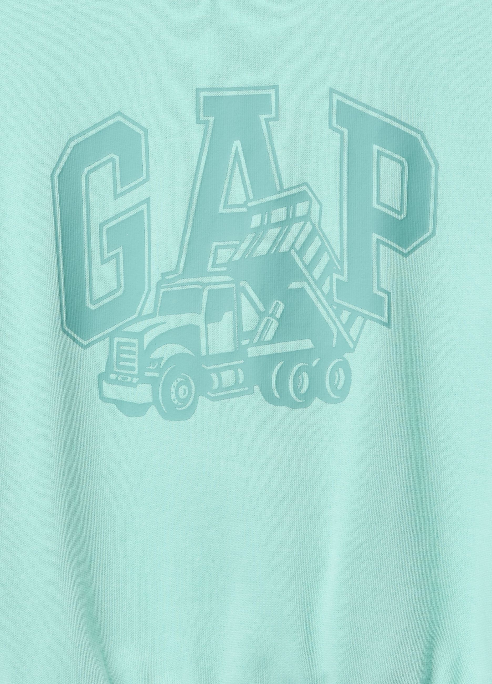 Felpa azzurra con logo GAP_2