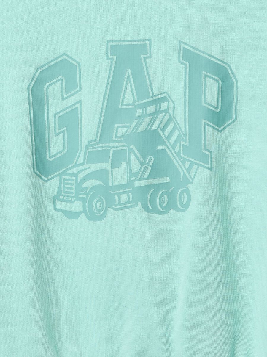 Blue Sweatshirt with GAP Logo Baby Boy_2