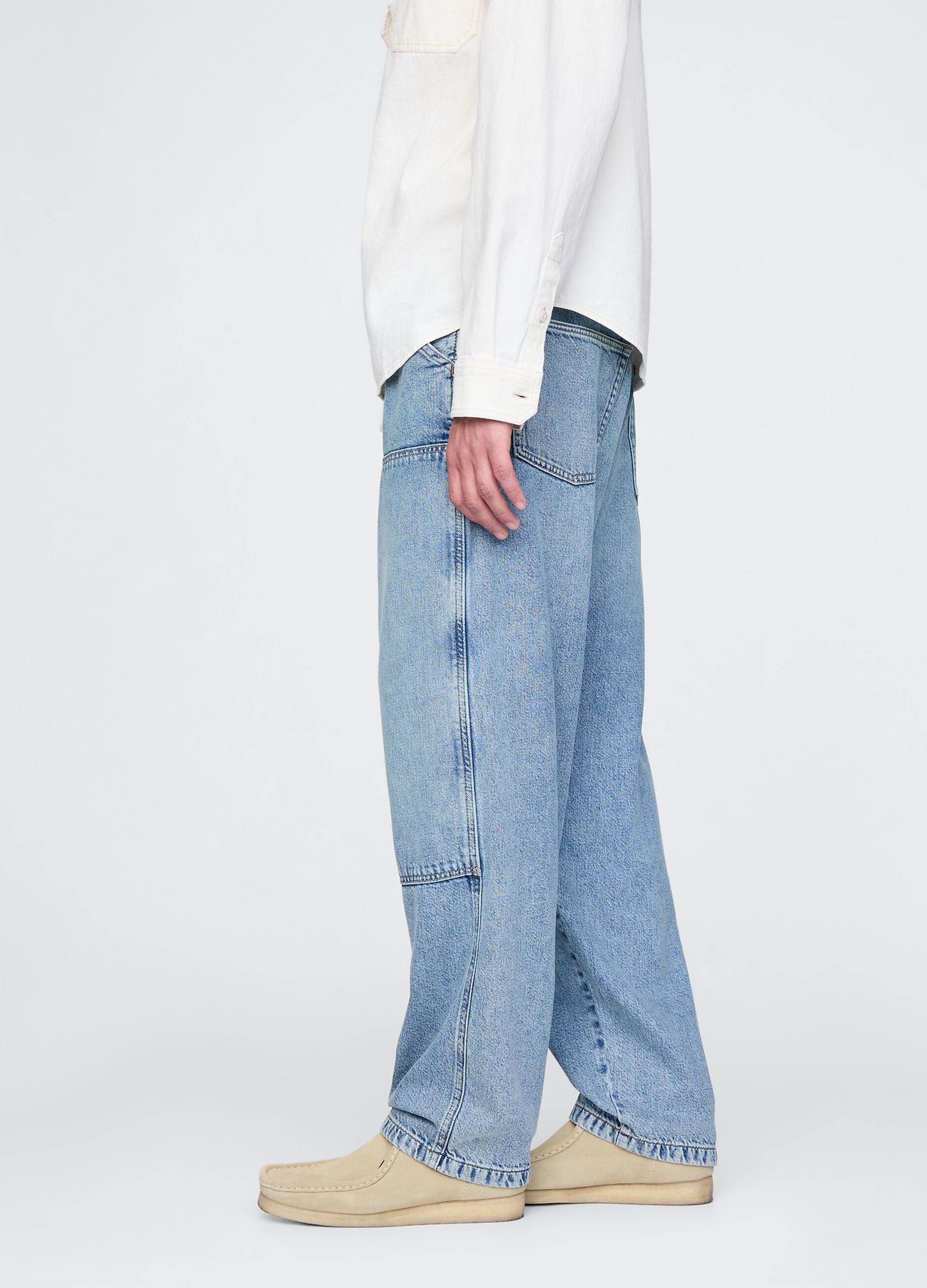 Jeans blu baggy in cotone e Lyocell Gap_2