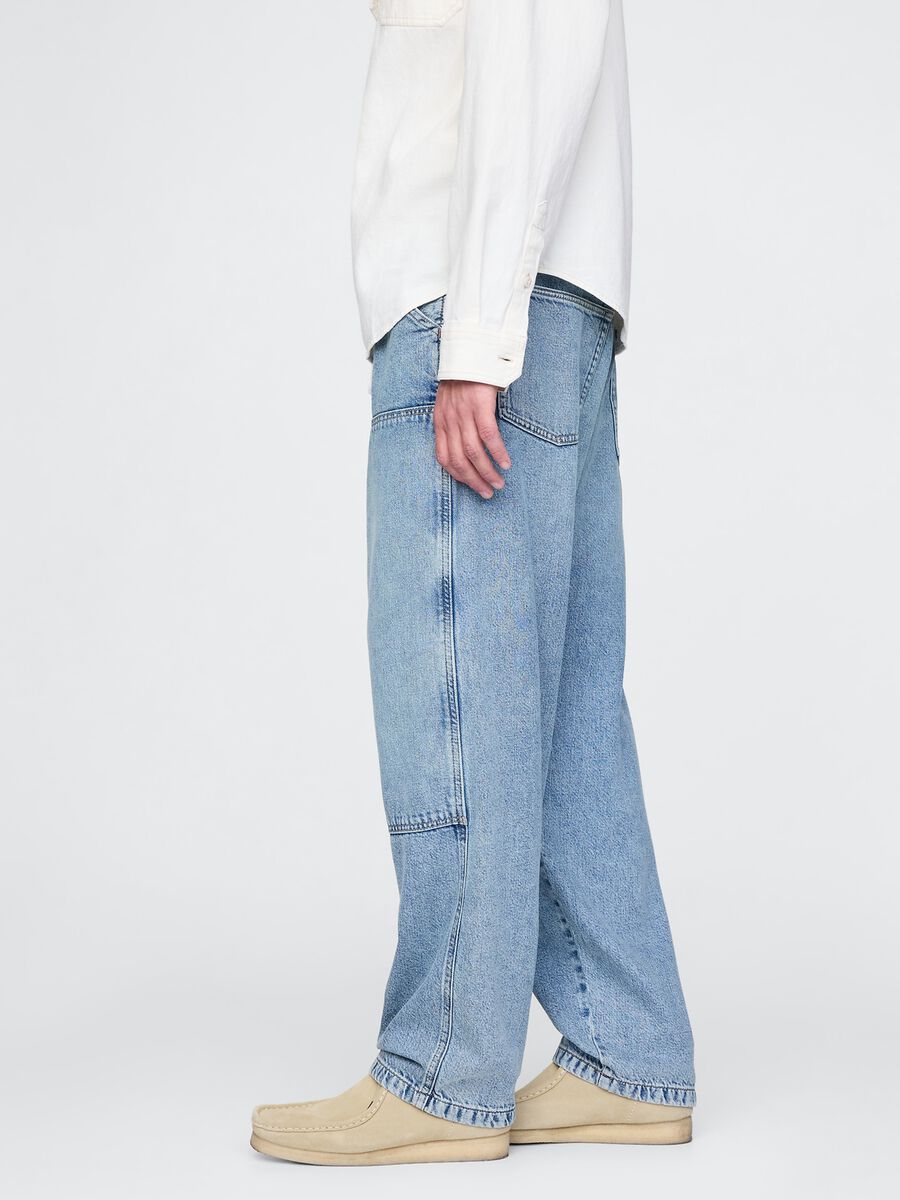 Jeans blu baggy in cotone e Lyocell Gap Uomo_2