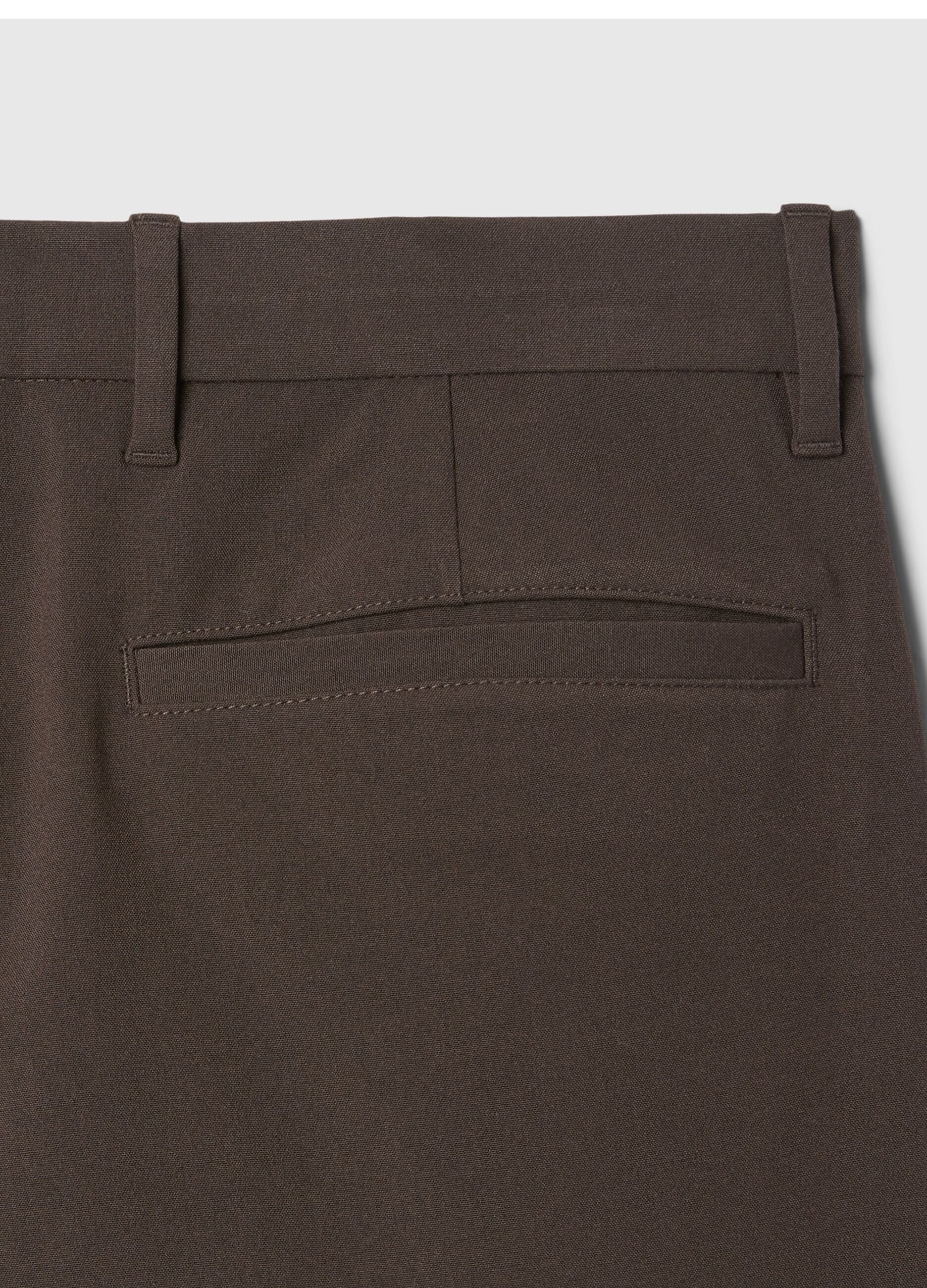 Pantaloni loose fit con pinces_5