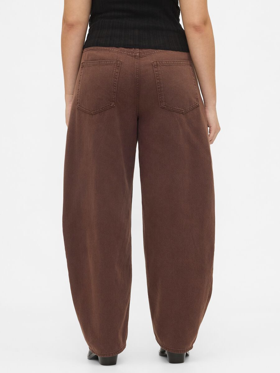 Brown jeans made of cotton and lyocell Woman_5