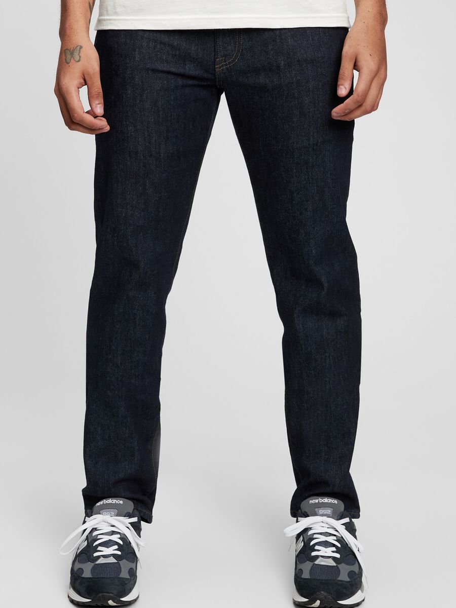 Straight-fit stretch jeans Man_2