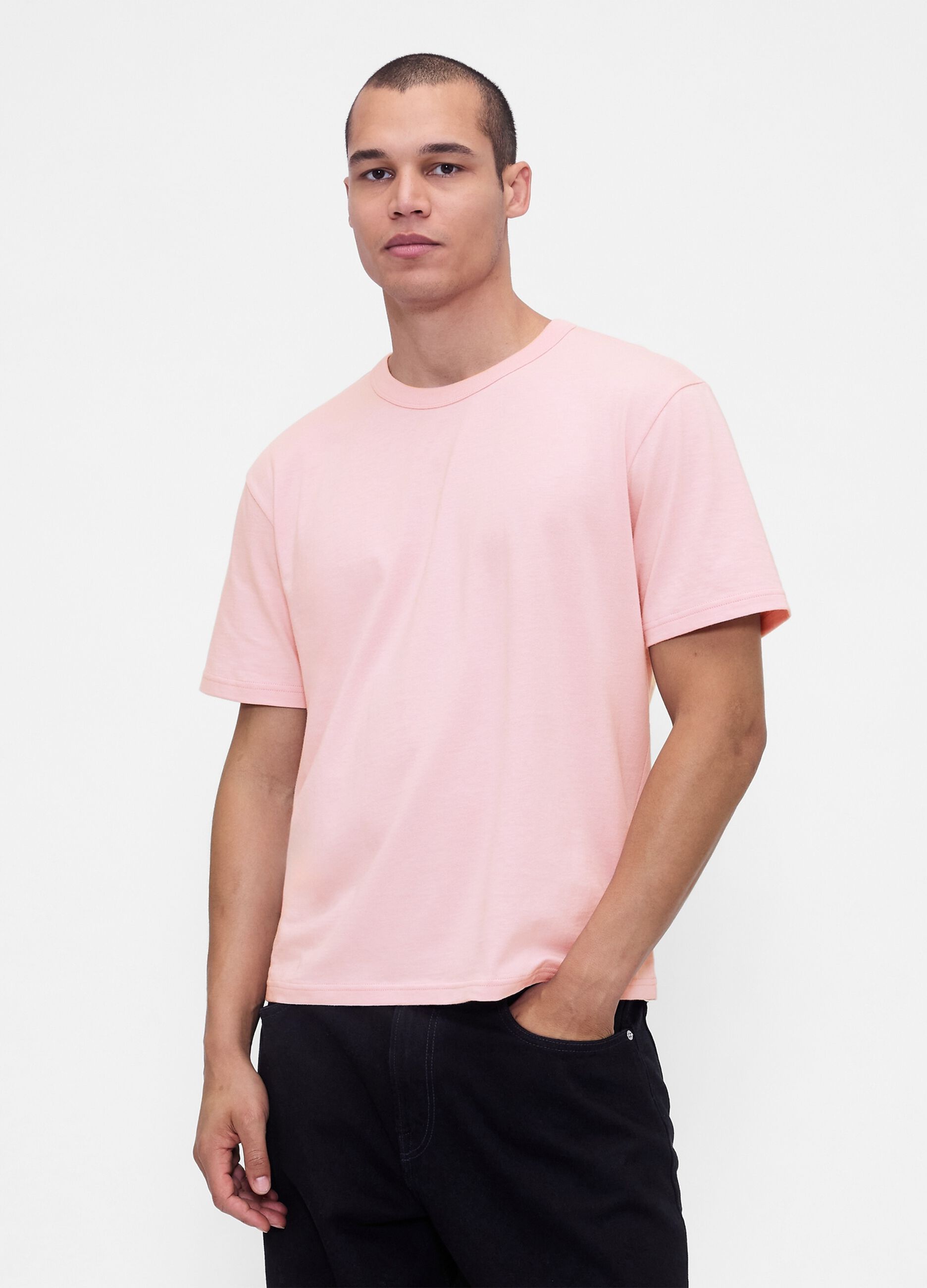 T-shirt rosa a maniche corte