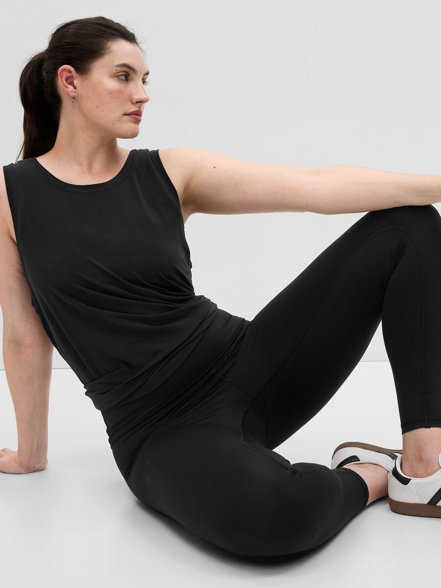 Tank top stretch girocollo Donna_3