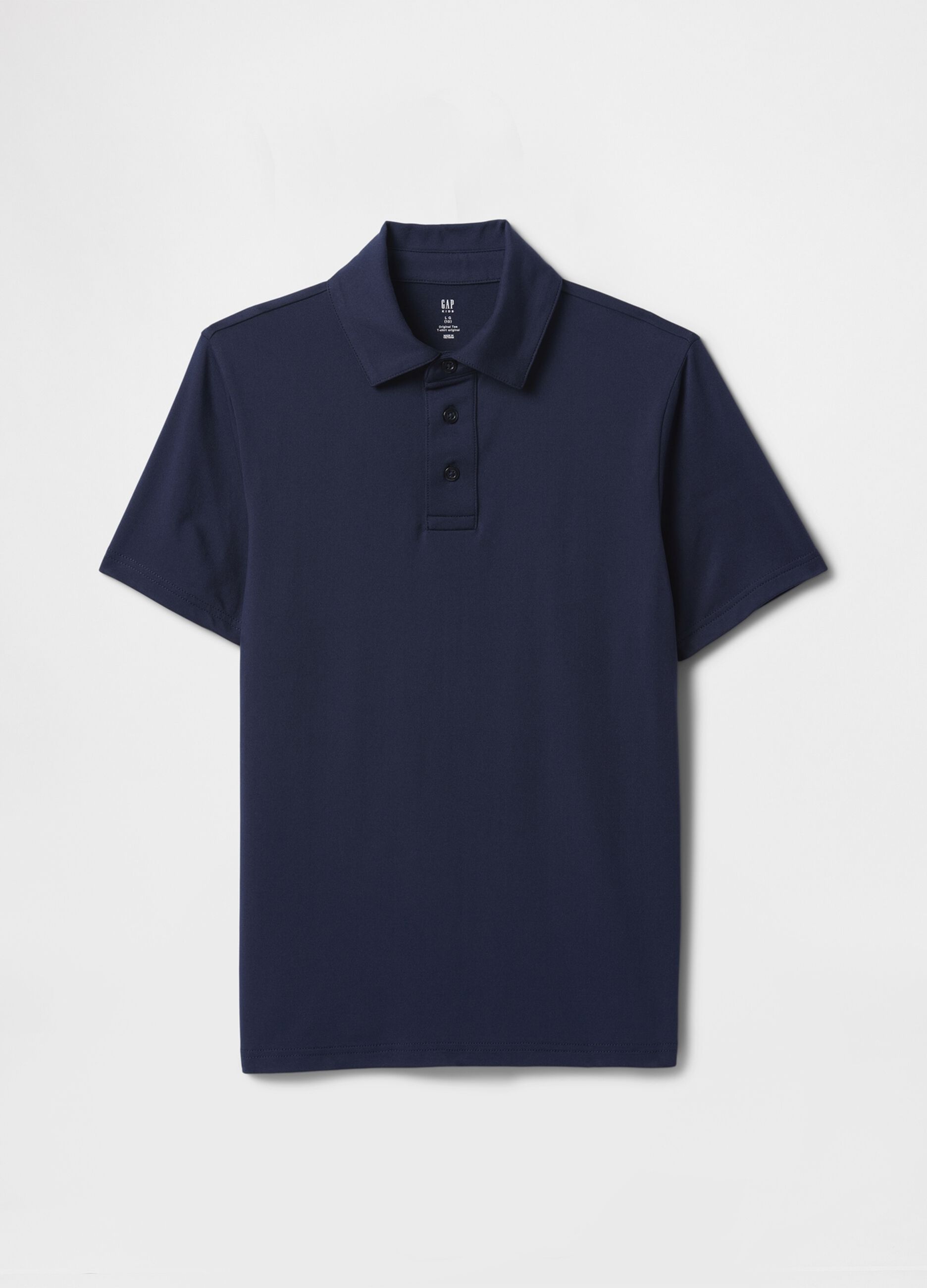 Polo blu navy a maniche corte per ragazzi GAP_3